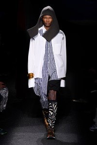 Model on the catwalk