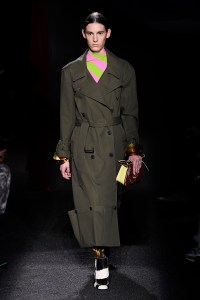 Model on the catwalk