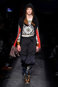 Model on the catwalk