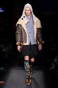 Model on the catwalk