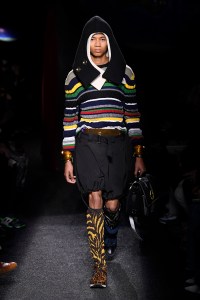 Model on the catwalk