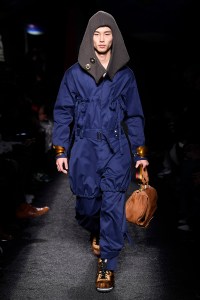 Model on the catwalk