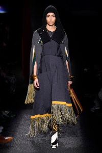 Model on the catwalk