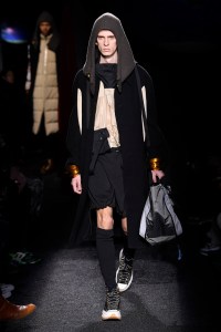 Model on the catwalk