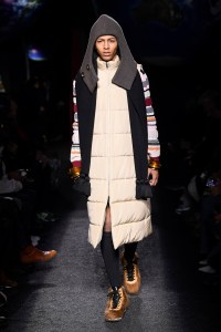 Model on the catwalk