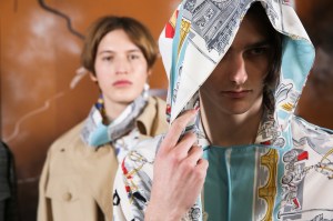 Backstage at Louis Vuitton men's Fall 2019