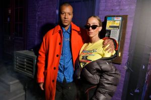 Heron Preston and Sabrina Albarello in the front rowLouis Vuitton show, Front Row, Fall Winter 2019, Paris Fashion Week Men's, France - 17 Jan 2019