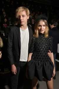 Natalia Vodianova with her son Lucas Portman
