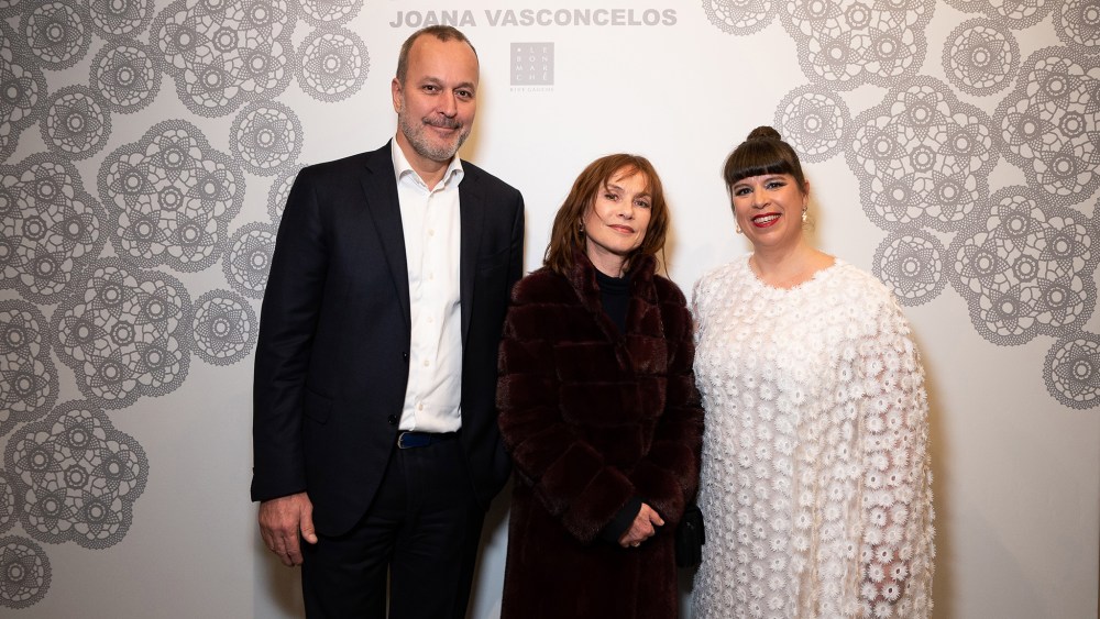 Patrice Wagner, Isabelle Huppert and  Joana Vasconcelos