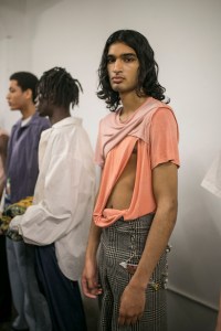 Backstage at Per Götesson Men's Fall 2019