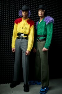 Backstage at Prada Men's Fall 2019