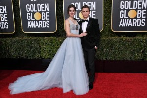 Alison Brie in Custom Vera Wang and Dave Franco, Golden Globes 2019