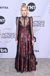 Lucy Boynton in Erdem: Victorian prairie girl dresses up.