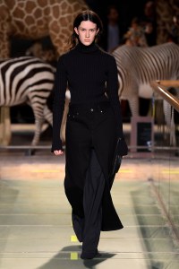 Model on the catwalk