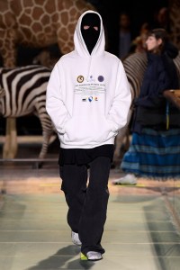 Model on the catwalk