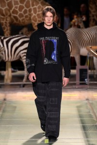 Model on the catwalk