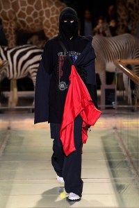 Model on the catwalk