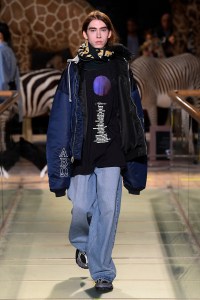 Model on the catwalk