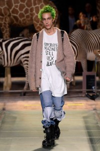 Model on the catwalk