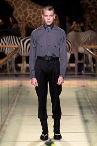 Model on the catwalk