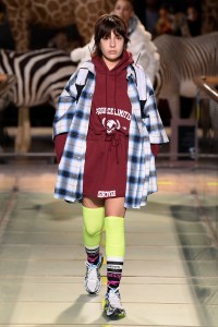 Model on the catwalk