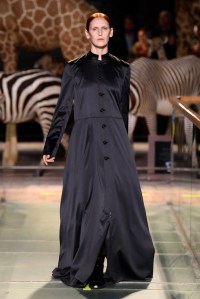 Model on the catwalk