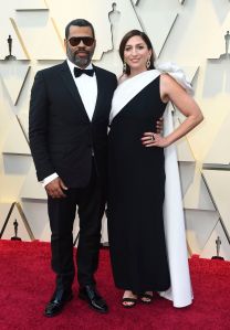 Jordan Peele and Chelsea Peretti, 2019 Oscars