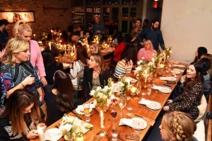 The scene at the dinner.