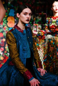 Backstage at Alice and Olivia RTW Fall 2019