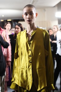 Backstage at Ann Demeulemeester RTW Fall 2019, photographed in Paris on February 28, 2019.