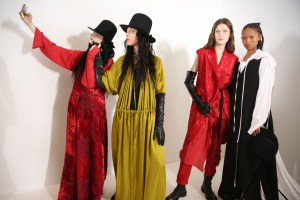 Backstage at Ann Demeulemeester RTW Fall 2019, photographed in Paris on February 28, 2019.