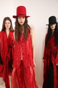Backstage at Ann Demeulemeester RTW Fall 2019, photographed in Paris on February 28, 2019.
