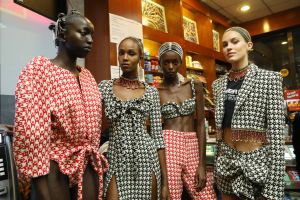 Backstage at Area RTW Fall 2019