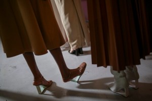 Backstage at AWAKE Ready to Wear Fall 2019, photographed in London on Feb 2019. 