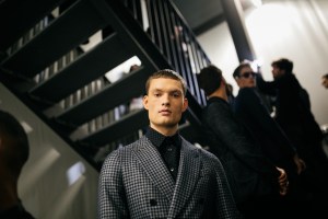 Backstage at Giorgio Armani-RTW-Fall-2019