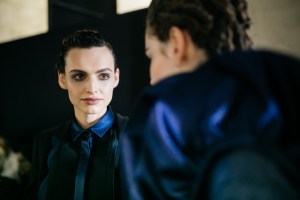 Backstage at Giorgio Armani-RTW-Fall-2019