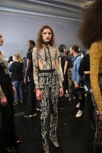 Backstage at Mugler RTW Fall 2019