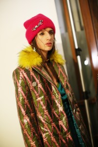 Backstage at Versace RTW Fall 2019