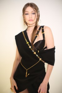 Backstage at Versace RTW Fall 2019
