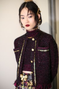 Backstage at Versace RTW Fall 2019