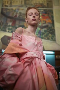 Backstage at Simone Rocha RTW Fall 2019