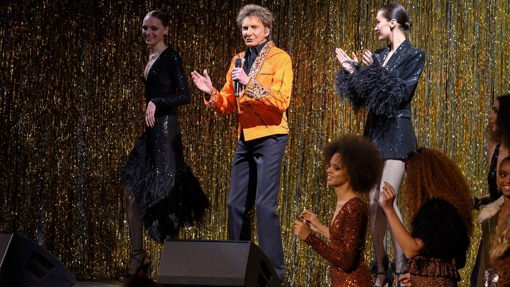 Barry Manilow performingMichael Kors show, Runway, Fall Winter 2019, New York Fashion Week, USA - 13 Feb 2019