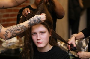 Backstage at CDLM RTW Fall 2019