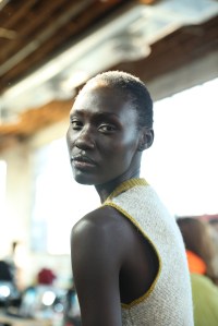 Backstage at Eckhaus Latta RTW Fall 2019