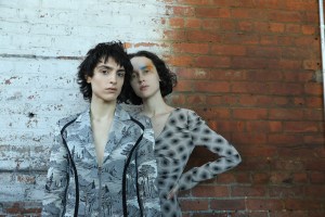Backstage at Eckhaus Latta RTW Fall 2019