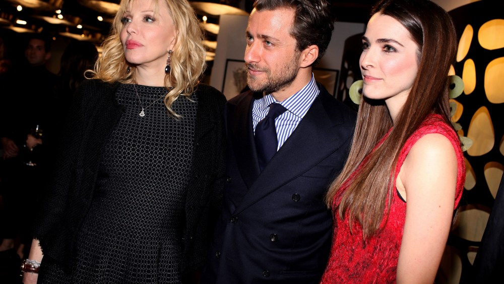 Courtney Love, Francesco Carrozzini, and Bee Carrozzini