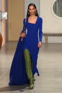 Model on the catwalk