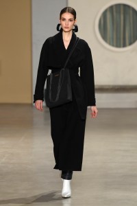 Model on the catwalk