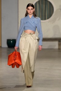 Model on the catwalk