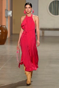 Model on the catwalk